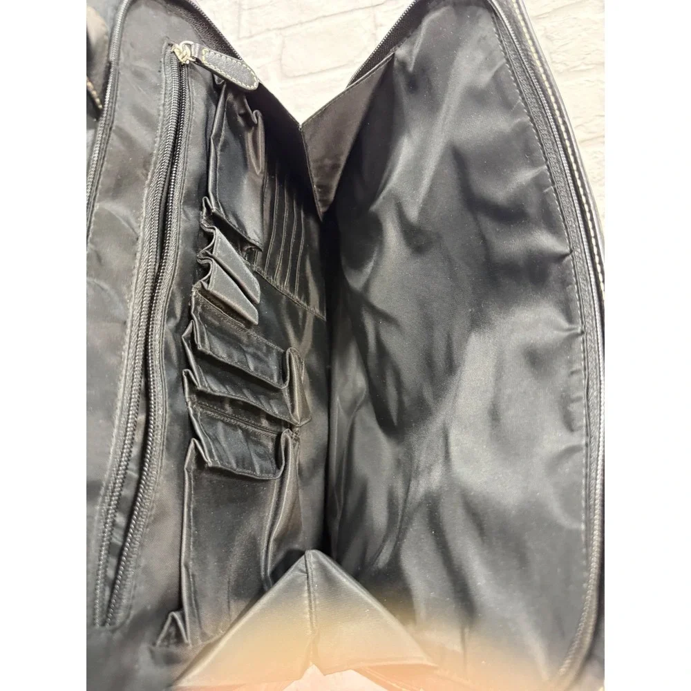 Lodis Briefcase Laptop Bag Mens OS‎ Black Good Leather Messenger Crossbody
